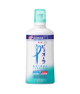 花王 药用防口臭消炎漱口水 420ml 劲爽薄荷型