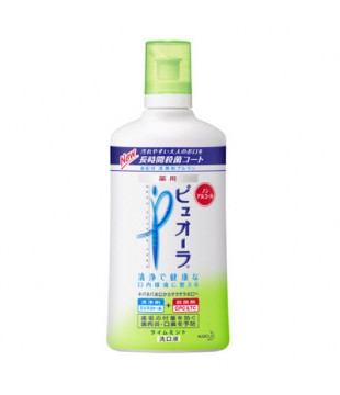 花王 药用防口臭消炎漱口水 420ml 青柠薄荷型 