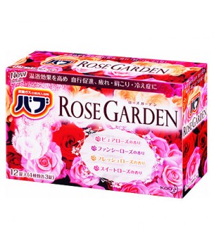 花王 Bub玫瑰花园碳酸入浴泡澡剂 12片