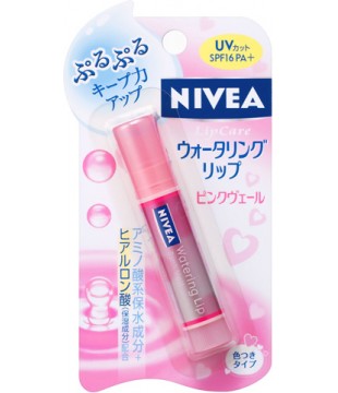 花王 NIVEA妮维雅 防晒水润唇膏SPF16 粉红色