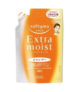 KOSE 高丝 softymo超保湿修发护发洗发水 400ml 替换装