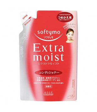 KOSE 高丝 softymo超保湿伤发修补护发素 400ml 替换装
