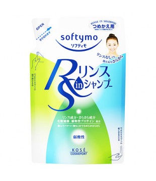 KOSE 高丝 softymo2合1修护植物蛋白洗发水 400ml 替换装