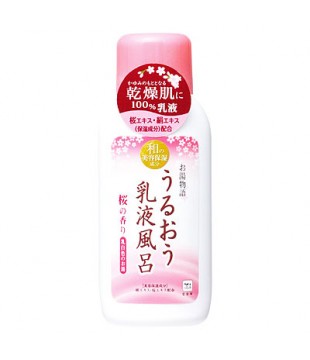 牛乳石鹸 汤物语 美容保湿乳液入浴剂 600ml 樱花香