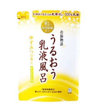 牛乳石鹸 汤物语 美容保湿乳液入浴剂 替换装 480ml 柚子香