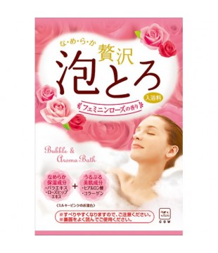 牛乳石鹸 汤物语 美肌保湿泡泡入浴剂 30g 玫瑰香