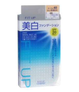 KOSE 高丝 FitUp防晒美白干湿两用粉饼 11.5g   SPF20PA++ #40 明亮肌色