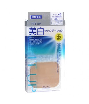 KOSE 高丝 FitUp防晒美白干湿两用粉饼 11.5g SPF20PA++ #40 明亮肌色 替换装