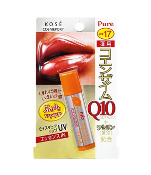 KOSE 高丝 pure Q10去唇纹防晒润唇膏 SPF17