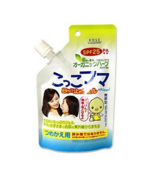 KOSE 高丝 温和无添加儿童防晒啫喱 spf25 80g 替换装