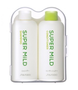 SHISEIDO 资生堂 Super Mild草本清香洗发护发迷你套装 50ml+50ml