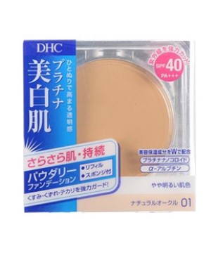 DHC 白金美白肌防晒粉饼 替换 全2色自然肌01