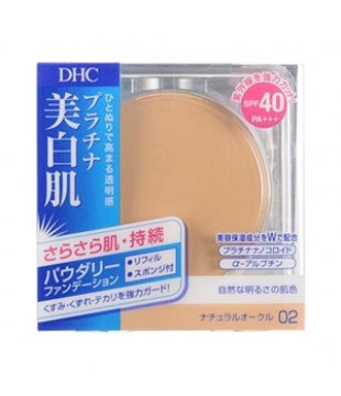 DHC 白金美白肌防晒粉饼 替换 全2色自然肌02