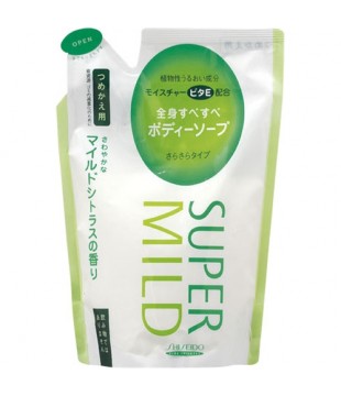 SHISEIDO 资生堂 Super Mild清爽沐浴露 500ml 柑橘香型 替换装