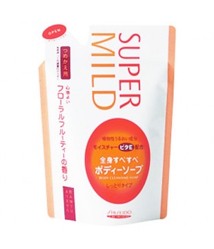 SHISEIDO 资生堂 Super Mild滋润沐浴露 500ml 花果香型 替换装