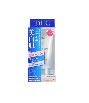 DHC 白金美白肌粉底霜 全2色自然肌01