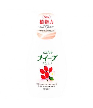 Kracie 嘉娜宝 Naive玫瑰果保湿沐浴露 580ml
