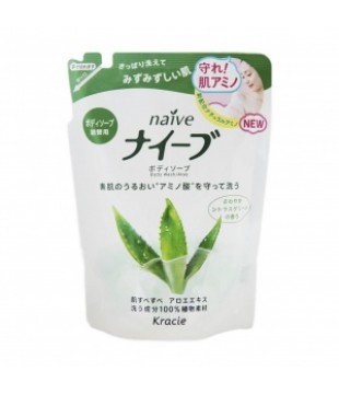 Kracie 嘉娜宝 Naive芦荟植物精华沐浴露 420ml 替换装