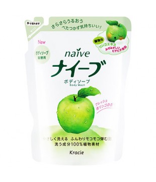 Kracie 嘉娜宝 Naive青苹果香氛沐浴露 420ml 替换装