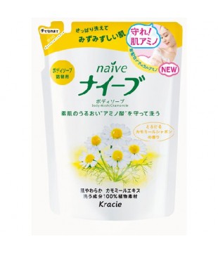 Kracie 嘉娜宝 Naive洋甘菊保湿沐浴露 420ml 替换装