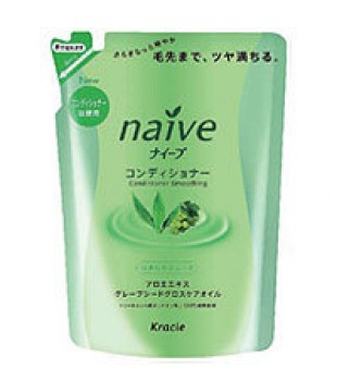 Kracie 嘉娜宝 Naive芦荟葡萄植物护发素 400ml 替换装