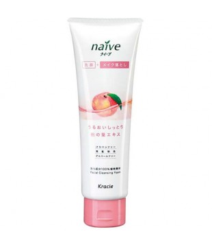 Kracie 嘉娜宝 Naive蜜桃味植物双效卸妝洗面奶 190g