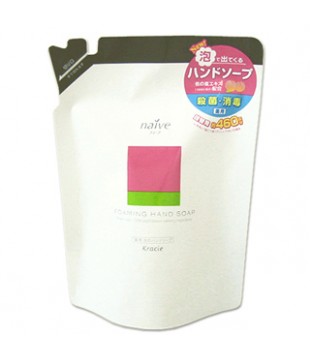 Kracie 嘉娜宝 Naive桃叶精华药用泡沫洗手液 460ml 替换装