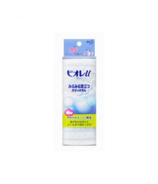 花王 Biore 碧柔u沐浴用洗泡毛巾蓝色