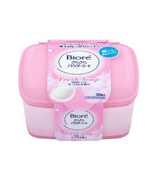 花王 Biore 碧柔止汗洁面湿巾香皂香型6枚