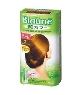 花王 Blaune艳丽色系白发专用染发膏2号 较明亮浅棕色