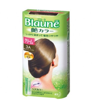 花王 Blaune艳丽色系白发专用染发膏3A号 明亮灰棕色