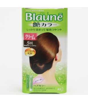 花王 Blaune艳丽色系白发专用染发膏5H号 深蜂蜜棕色