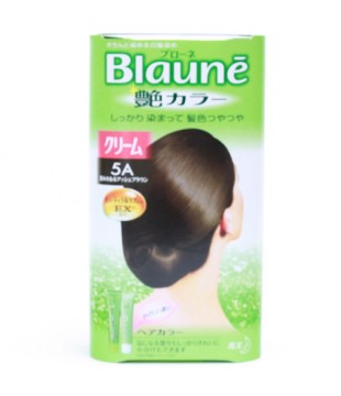 花王 Blaune艳丽色系白发专用染发膏5A号 深灰棕色