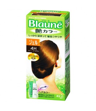花王 Blaune艳丽色系白发专用染发膏4H号 蜂蜜棕色