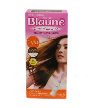 花王 Blaune美艳白发用护发染发剂1CP 香槟棕