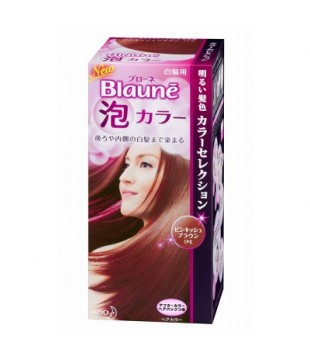 花王 Blaune美艳泡沫染发膏 女士白发专用染发膏１ＰＫ 粉棕色 