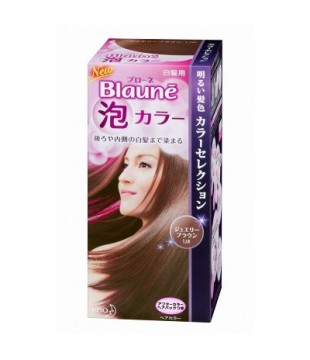 花王 Blaune美艳泡沫染发膏 女士白发专用染发膏１ＪＲ 璀璨棕色