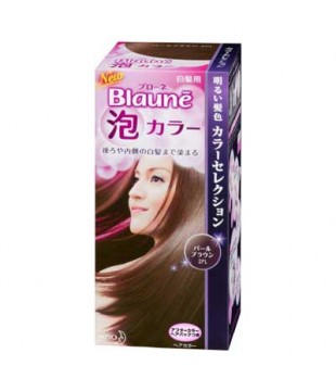 花王 Blaune美艳泡沫染发膏 女士白发专用染发膏２ＰＬ 珍珠棕色