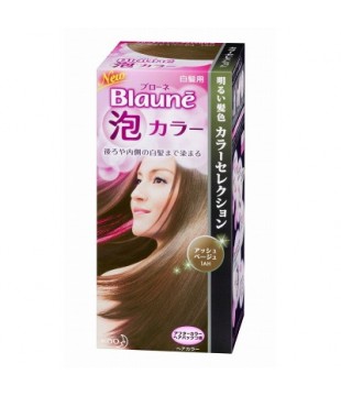 花王 Blaune美艳泡沫染发膏 女士白发专用染发膏１ＡＨ 灰驼色