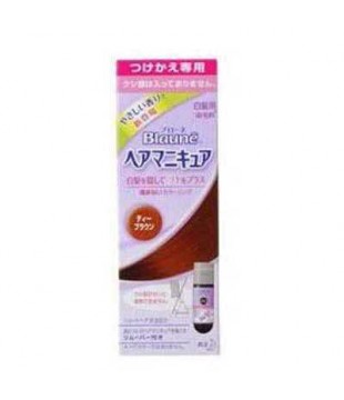 花王 Blaune白发用染发膏 茶棕色 替换装 
