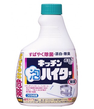 花王 厨房用具泡沫清洁漂白剂 400ml 漂白/除菌 替换装