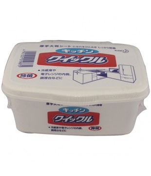 花王 厨房用去污除垢盒装湿巾 10枚