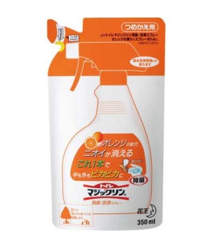 花王 厕所用除臭清洁合成洗剂 350ml 香橙香型 替换装
