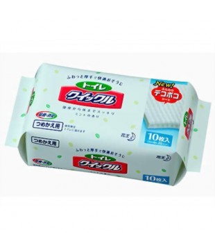 花王 坐便器 清洁消毒湿巾 10枚 替换装