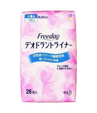 花王 Freeday瞬间吸收护垫 量少时用 26枚