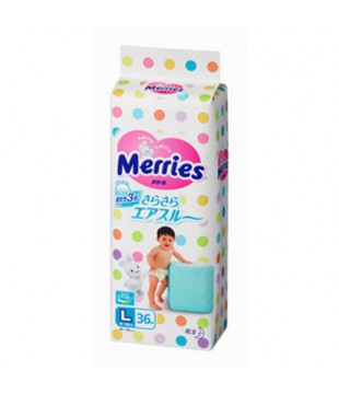 花王 Merries三倍透气纸尿裤/尿不湿 36片 L号