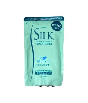 Kracie 嘉娜宝 SILK胶原蛋白薄荷护发素 350ml 替换装