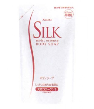 Kracie 嘉娜宝 SILK胶原蛋白保湿精华沐浴露 350ml 替换装
