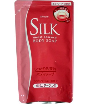 Kracie 嘉娜宝 SILK胶原蛋白乳液保湿沐浴露 350ml 替换装
