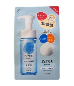 Kracie 嘉娜宝 PURENAVI含美容液成分泡沫洁面乳150ml 替换装